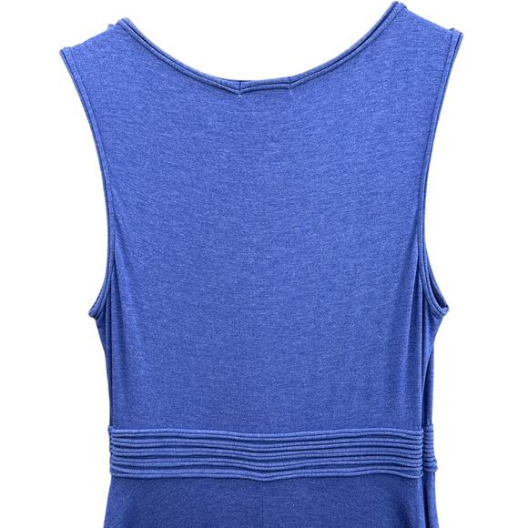 Max Studio Summer Blue Sleeveless Empire Waist Midi Dress Women Small - Picture 7 of 9